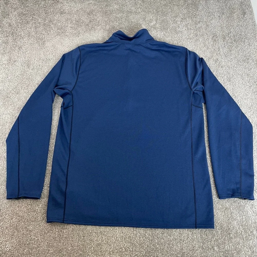 Patagonia Capilene 1/4 Zip Pullover Mens Large Midweight Zip Neck Baselayer Blue